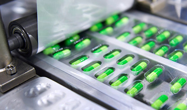pharmaceutical machine producing pills